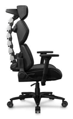 COUGAR Terminator Elite PC-gamestoel Gecapitonneerde zitting Zwart, Zilver - Afbeelding 4