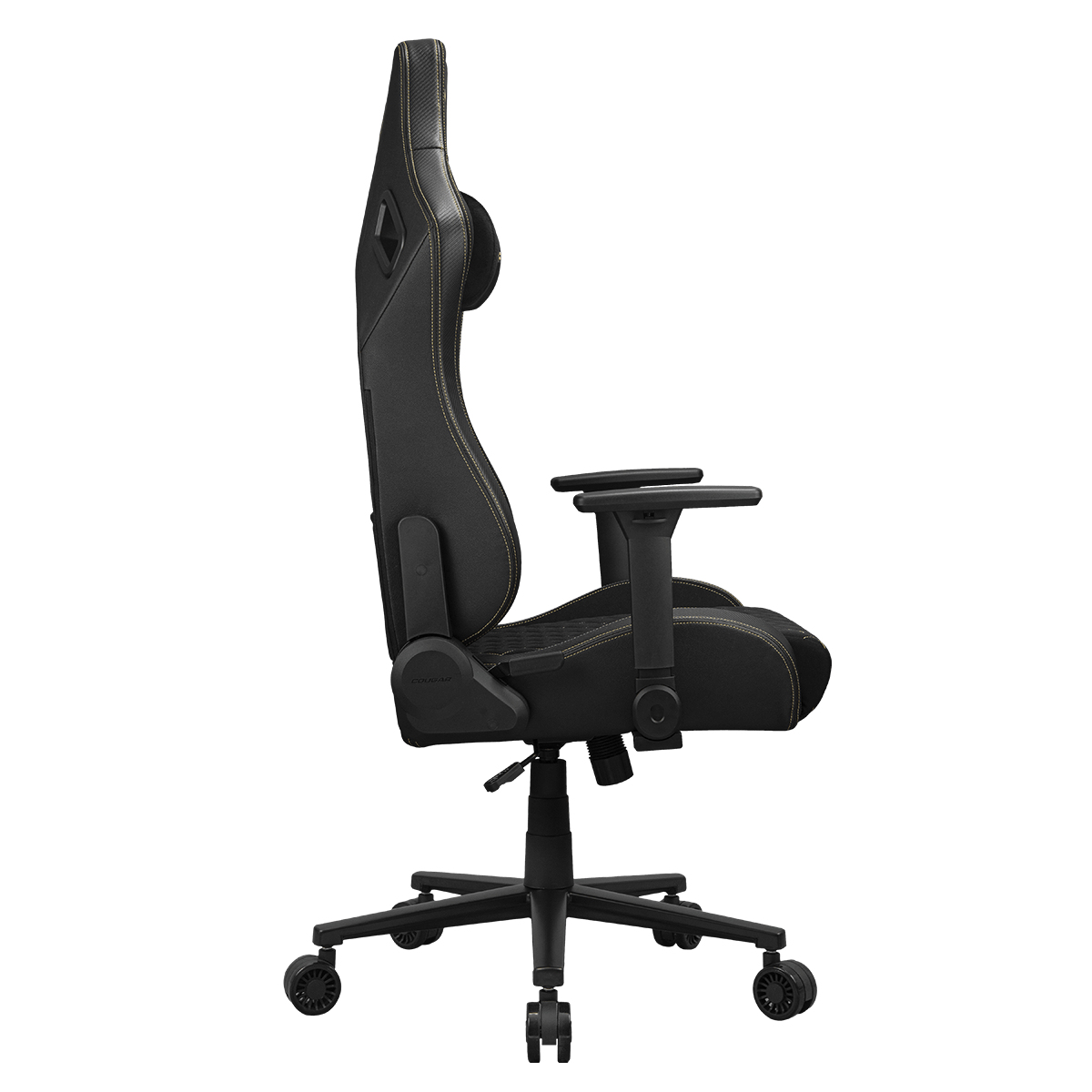 COUGAR CGR-DFF-GLB PC-gamestoel Gestoffeerde gevoerde zitting Zwart, Goud - Afbeelding 8