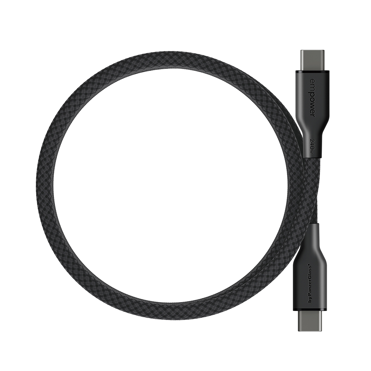PanzerGlass empower™ by ® Magnetic 240W USB-C to USB-C Cable | USB 2.0 | 1.5M | Space Black USB-kabel 1,5 m Transparant - Afbeelding 5