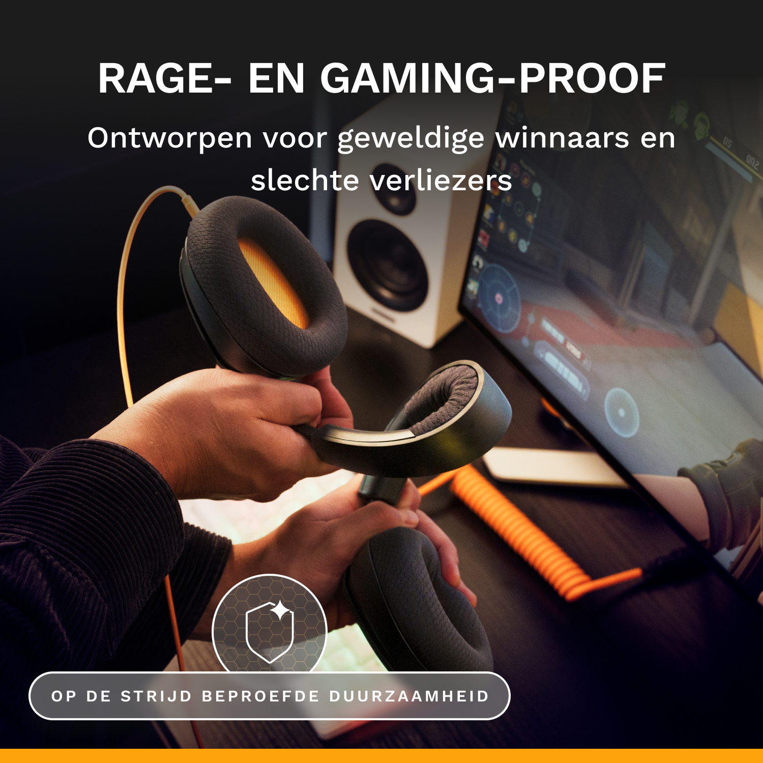 Glorious Gaming Glorious GHS Eternal - Stereo gaming headset voor pc, PS5, PS4, Xbox, Switch - Custom-tuned gekantelde drivers, verstelbare kristalheldere afneembare mic, 3,5 mm - Duurzaam dag/nacht comfort - Zwart - Afbeelding 25