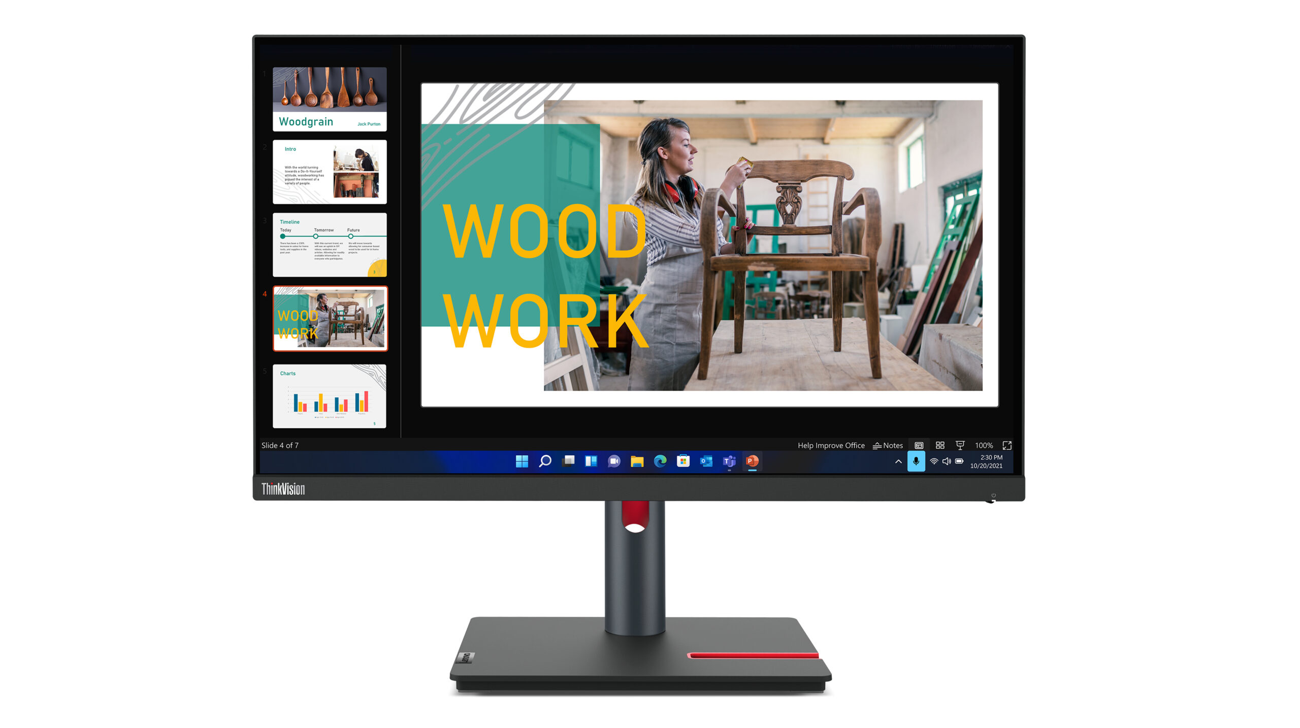 Lenovo ThinkVision P24q-30 computer monitor 60,5 cm (23.8") 2560 x 1440 Pixels Quad HD LED Zwart - Afbeelding 6