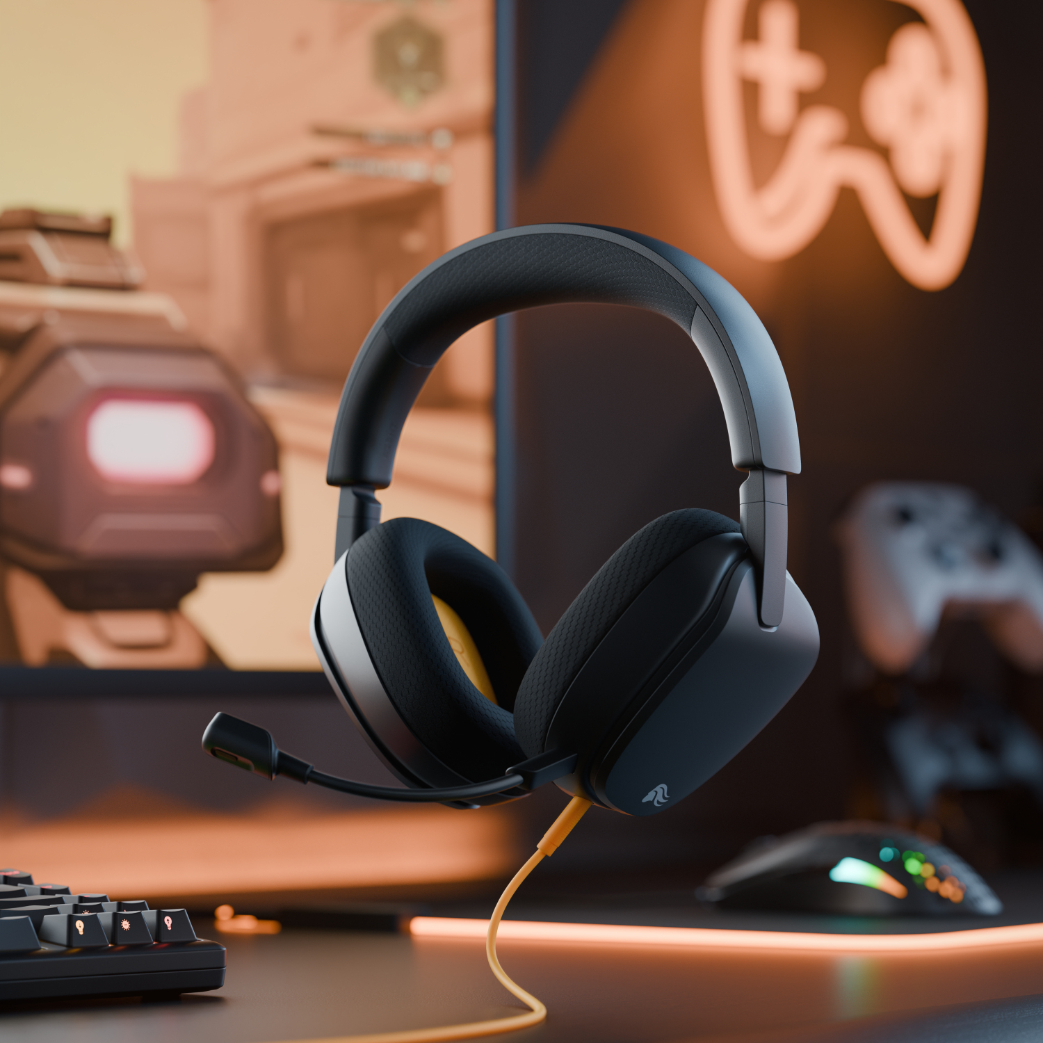 Glorious Gaming Glorious GHS Eternal - Stereo gaming headset voor pc, PS5, PS4, Xbox, Switch - Custom-tuned gekantelde drivers, verstelbare kristalheldere afneembare mic, 3,5 mm - Duurzaam dag/nacht comfort - Zwart - Afbeelding 15