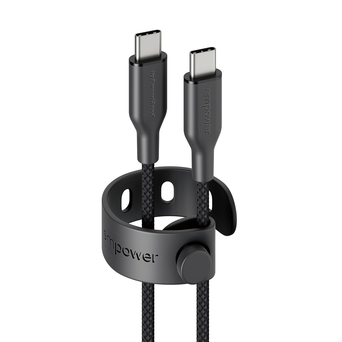 PanzerGlass empower™ by ® Racing 60W USB-C to USB-C Cable | USB 2.0 | 1.2M | Space Black USB-kabel Zwart