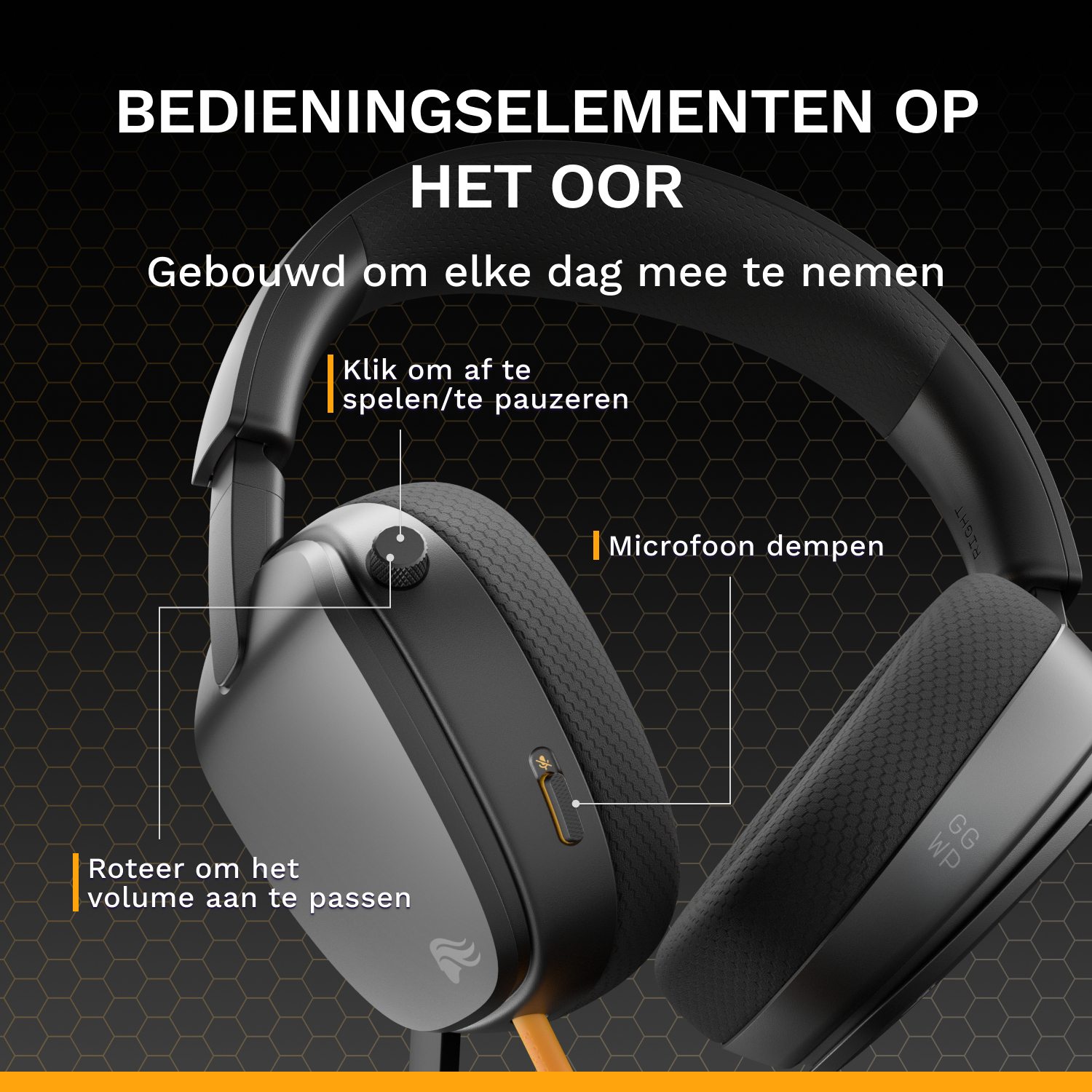 Glorious Gaming Glorious GHS Eternal - Stereo gaming headset voor pc, PS5, PS4, Xbox, Switch - Custom-tuned gekantelde drivers, verstelbare kristalheldere afneembare mic, 3,5 mm - Duurzaam dag/nacht comfort - Zwart - Afbeelding 26