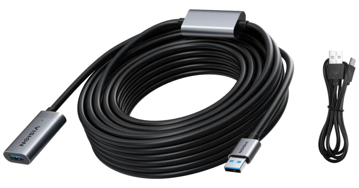 VISION 10m Black USB 3.0 extension cable