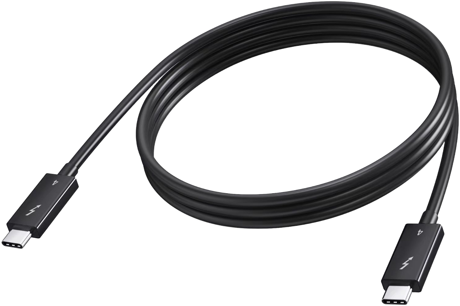 VISION 2m Black USBC Thunderbolt 4 Cable