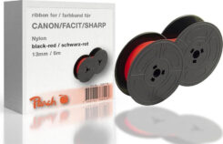 Peach Farbband für Canon/Facit/Sharp 51S+U schw/r Gr.51/Gr24