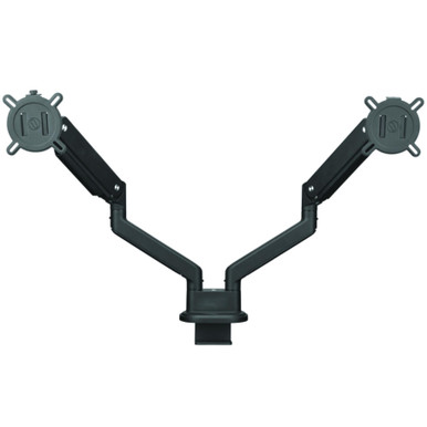 MONITOR ARM SOLID DUAL BLACK GLOBAL