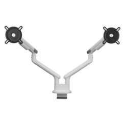 MONITOR ARM DESIGN DUAL WHITE GLOBAL