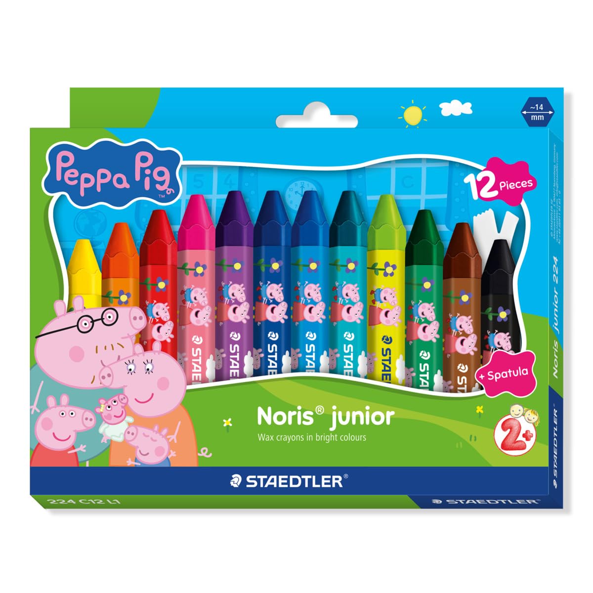 STAEDTLER Wachsmalkreide NJ Peppa    12ST Etui