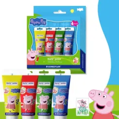 STAEDTLER Fingermalfarbe NJ Peppa  4ST Etui