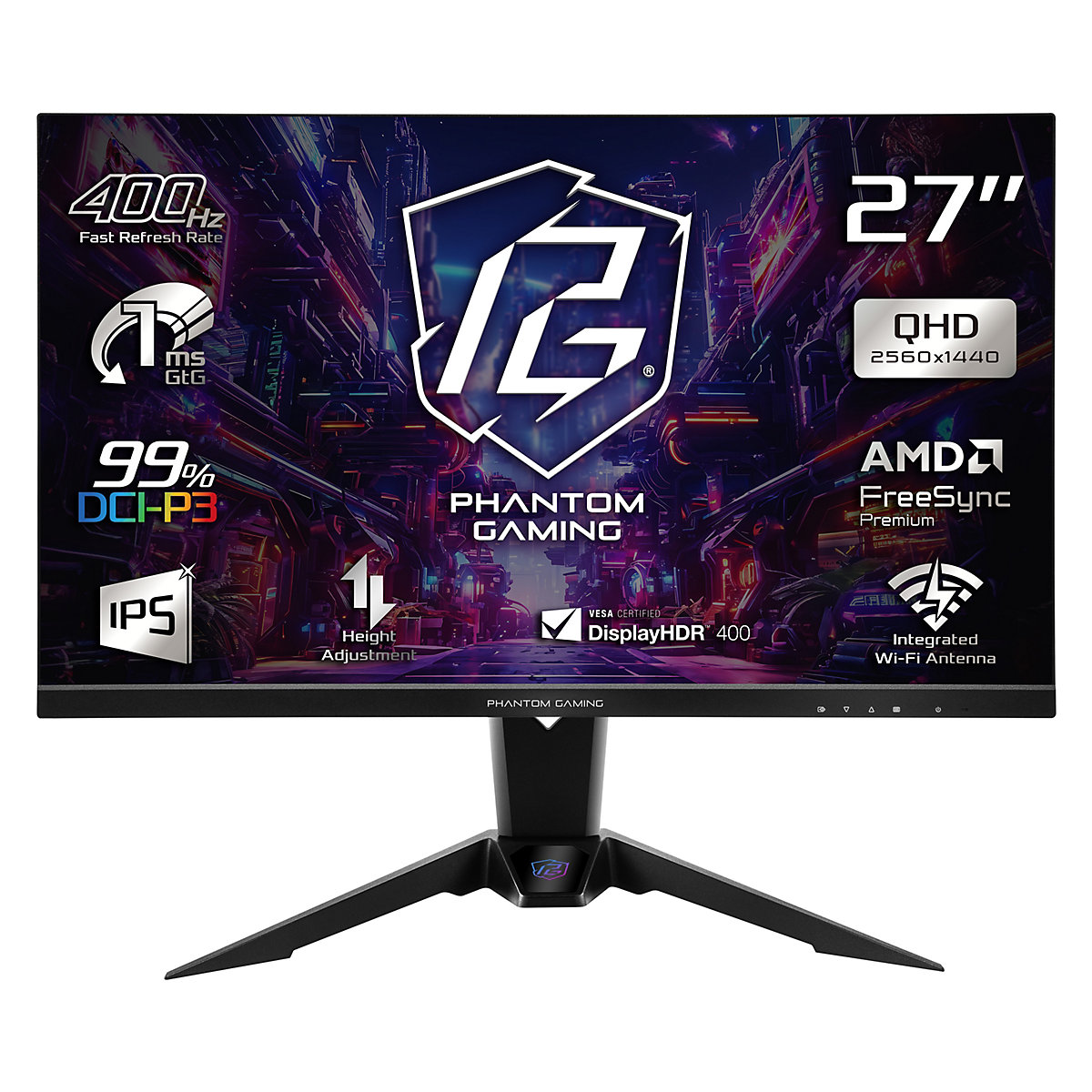 ASRock 68,5cm PG27QFW2A   16:9 HDMI/DP/USB    IPS 400Hz  QHD