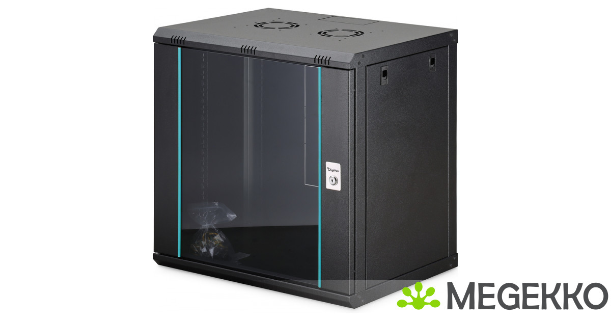 Digitus DN-37109 rack 12U Wandrek Zwart