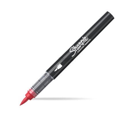 Sharpie 2218113 markeerstift 1 stuk(s) Borstelpunt Rood