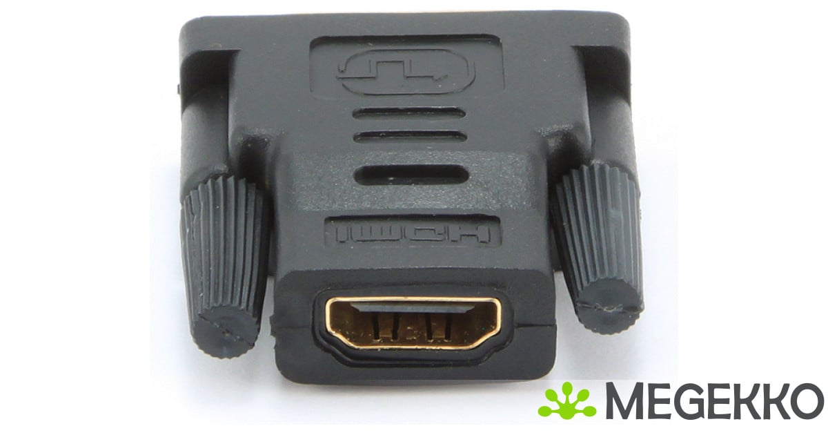Gembird A-HDMI-DVI-2 tussenstuk voor kabels Zwart