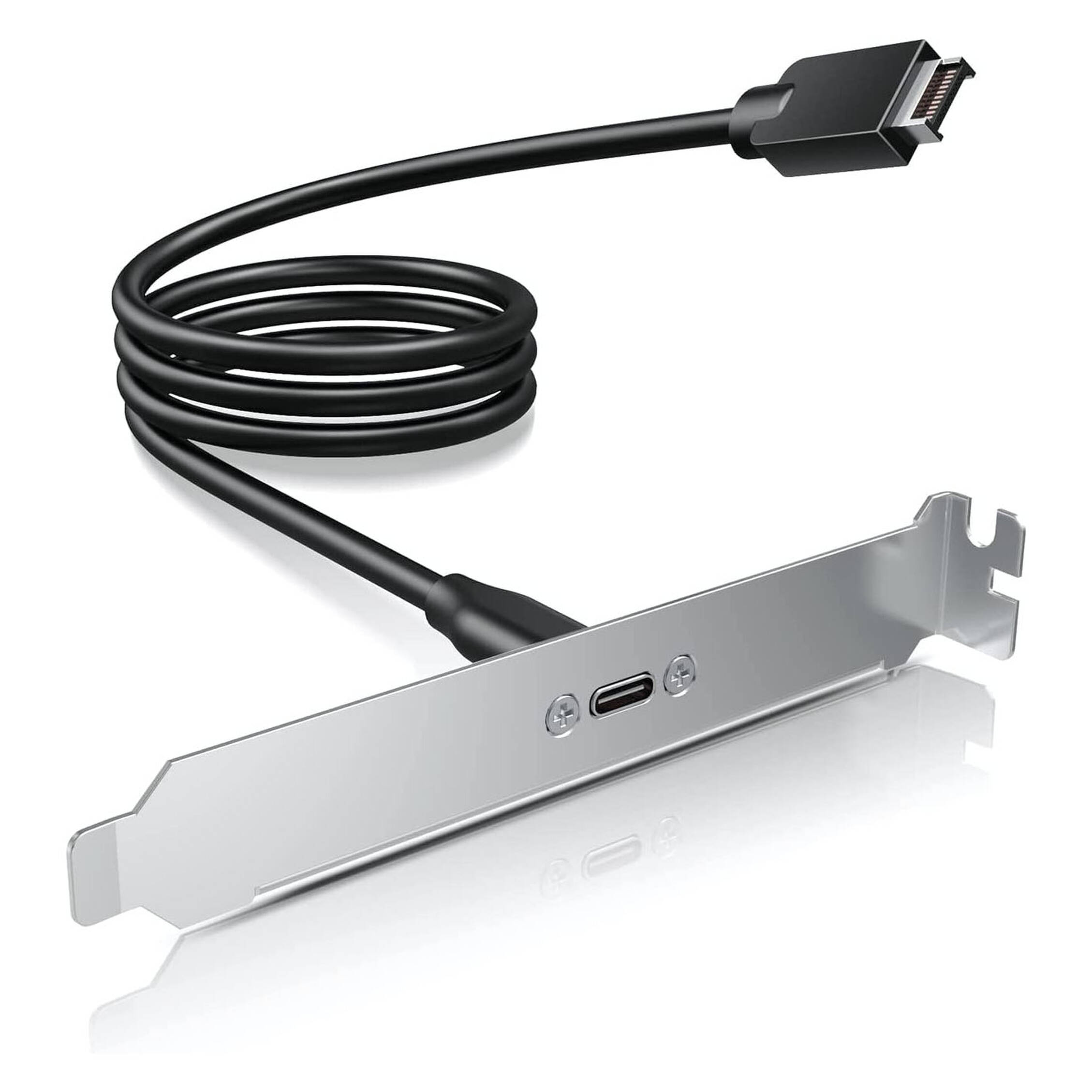 GRAUGEAR Erweiterungskabel USB-C m. PCI slotplaatje PC-Gehäuse