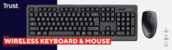Trust Primo Draadloos toetsenbord+muis set – RF draadloze verbinding – QWERTY – Zwart - Afbeelding 7