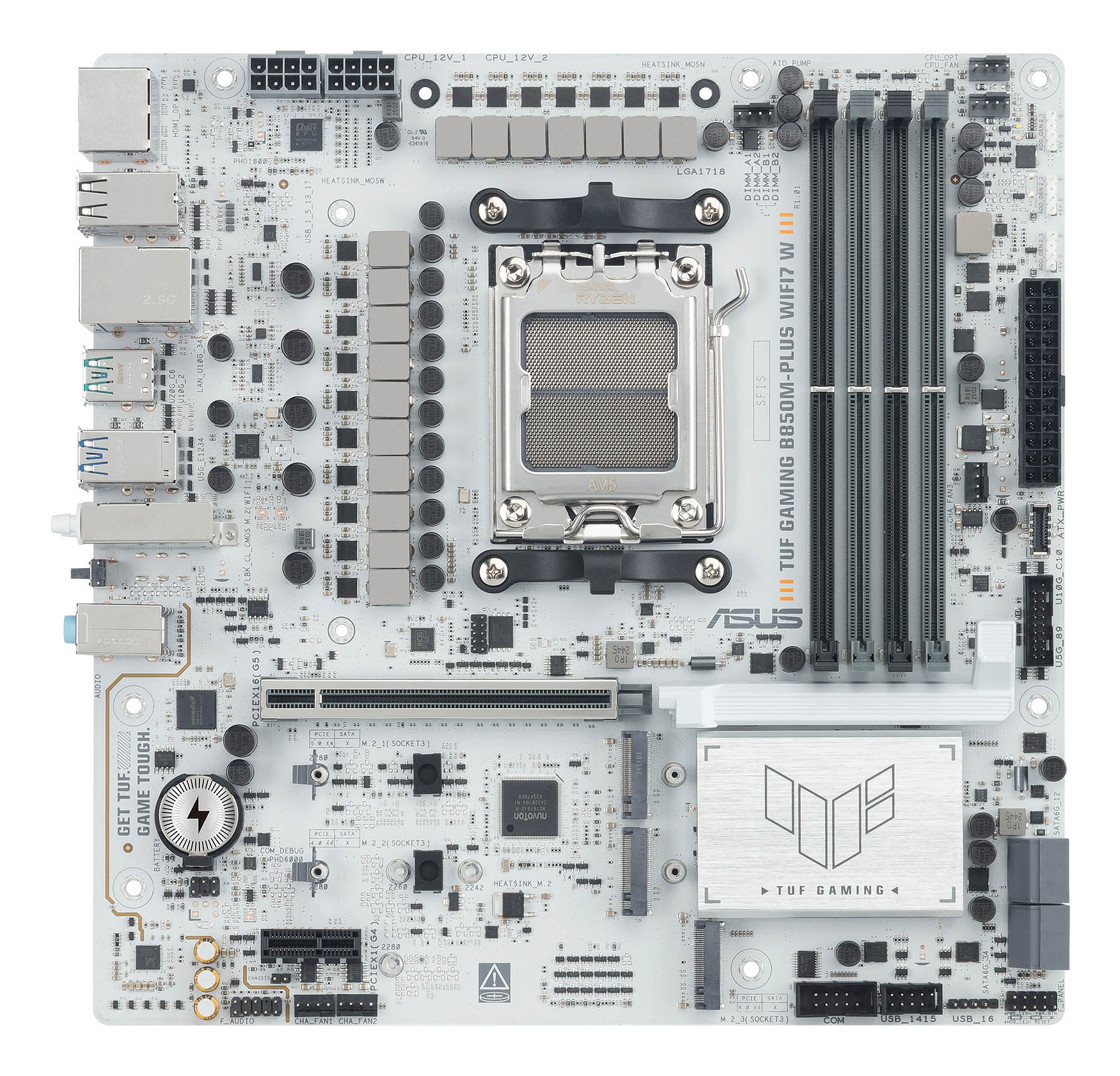 ASUS TUF GAMING B850M-PLUS WIFI7 W AMD B850 Socket AM5 micro ATX - Afbeelding 10