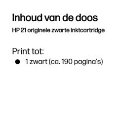 HP 21 originele zwarte inktcartridge - Afbeelding 4