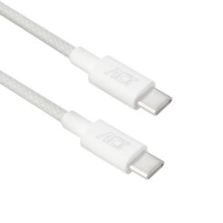 ACT USB 2.0 480Mbps 60W laad- en datakabel, wit, 2 meter