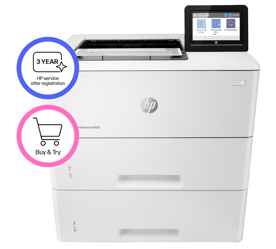 HP LaserJet Enterprise M507x - Afbeelding 3