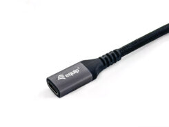 Equip 128370 USB 3.2 Gen 2 C naar C verlengkabel, M/F, 0,5m, 4K/60Hz, 10Gbps, Zwart - Afbeelding 5