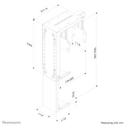 Neomounts CPU-D100BLACK CPU houder - max 30 kg - universeel - Afbeelding 4