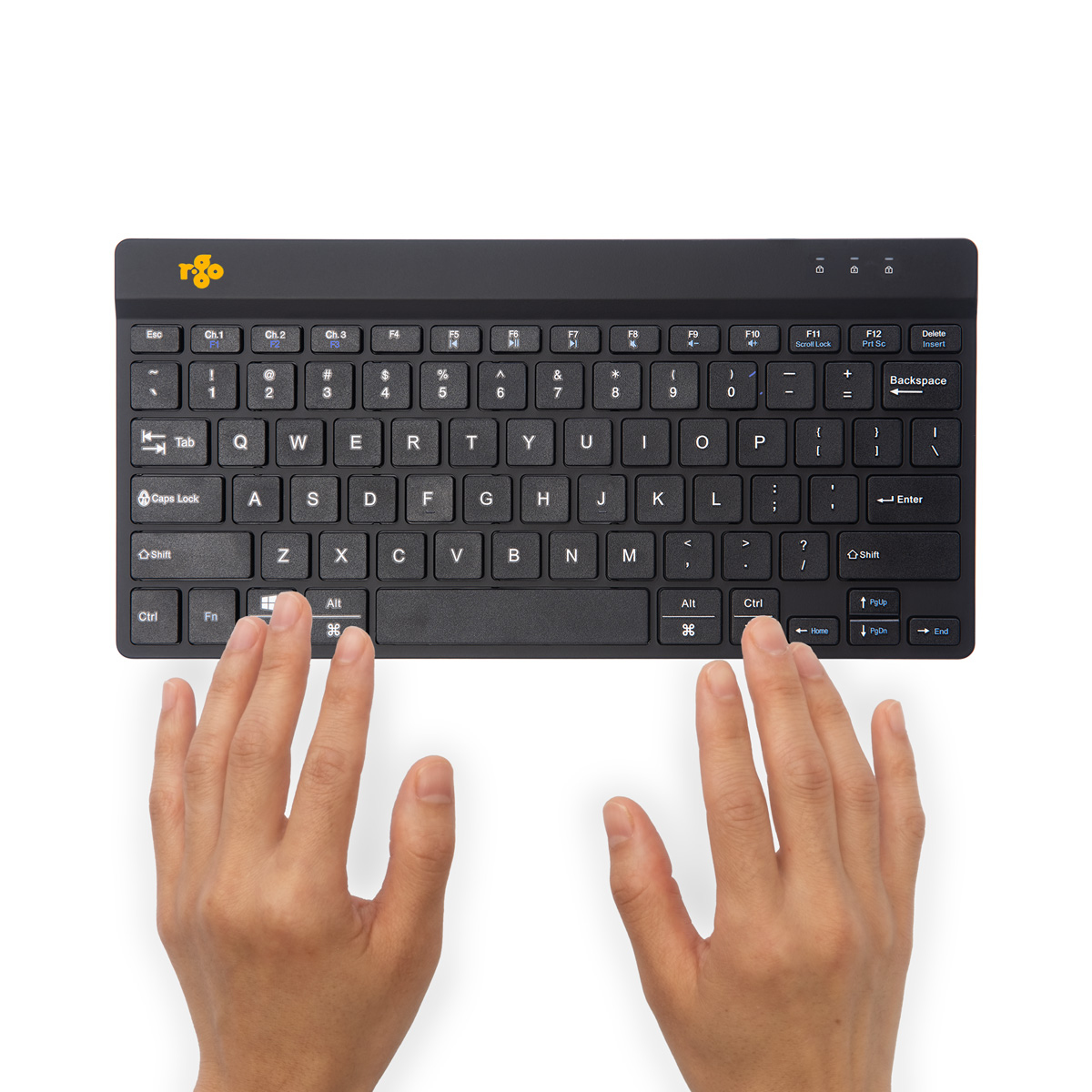 R-Go Tools Ergonomisch toetsenbord R-Go Compact Break, compact toetsenbord met pauzesoftware, QWERTY (US), Bluetooth, zwart - Afbeelding 6