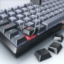 CHERRY KW 300 MX toetsenbord Thuis USB + Bluetooth QWERTZ Duits Zwart, Koper, Grijs - Afbeelding 6