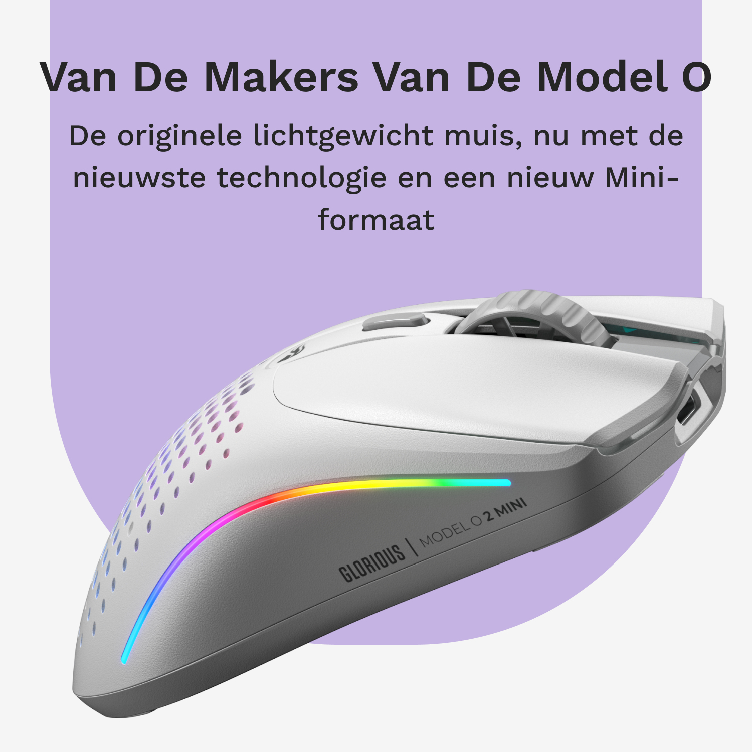 Glorious Gaming Model O 2 Mini Wireless muis Gamen Rechtshandig RF-draadloos + Bluetooth Optisch 26000 DPI - Afbeelding 10