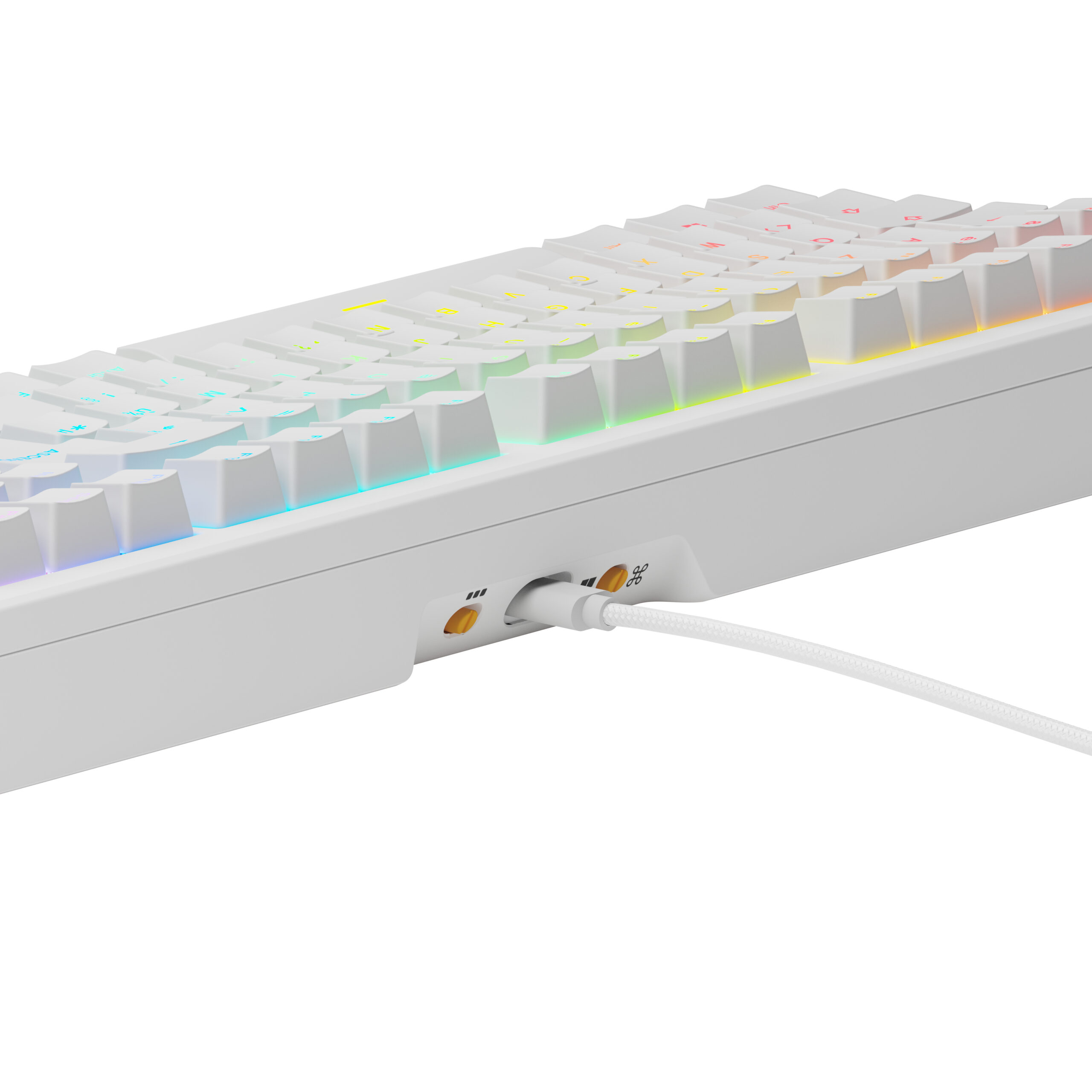 Glorious Gaming GMMK 3 HE 100% Prebuilt toetsenbord Gamen USB AZERTY Frans Wit - Afbeelding 4
