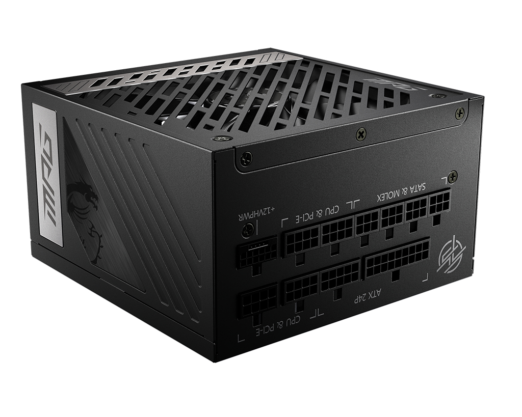 MSI MPG A1000G PCIE5 power supply unit 1000 W 20+4 pin ATX ATX Zwart - Afbeelding 2