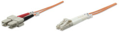 Intellinet 2m LC/SC InfiniBand en Glasvezelkabel Oranje - Afbeelding 2