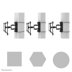 Neomounts WL40S-910BL16 TV-pilaarsteun 40-70" - full motion - diam. 25-100 cm - Afbeelding 11