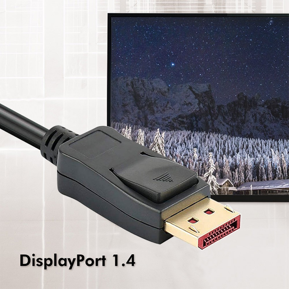 Techly ICOC DSP-A14-030NT DisplayPort kabel 3 m Zwart - Afbeelding 7
