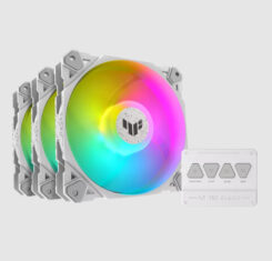 ASUS TUF GAMING TF120 ARGB WHITE EDITION 3IN1 Computer behuizing Luchtkoeler 12 cm Wit 3 stuk(s) - Afbeelding 2