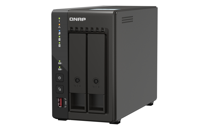 QNAP TS-253E NAS Tower Intel® Celeron® J6412 8 GB 0 TB QNAP QTS Zwart - Afbeelding 7