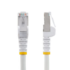 StarTech.com 1.5m CAT6a Ethernet Kabel, Wit, Low Smoke Zero Halogen (LSZH), 10GbE 500MHz 100W PoE++ Snagless RJ-45 S/FTP Netwerk Patch Kabel met Trekontlasting, Fluke Tested/ETL - Afbeelding 3