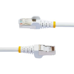StarTech.com 1.5m CAT6a Ethernet Kabel, Wit, Low Smoke Zero Halogen (LSZH), 10GbE 500MHz 100W PoE++ Snagless RJ-45 S/FTP Netwerk Patch Kabel met Trekontlasting, Fluke Tested/ETL - Afbeelding 4