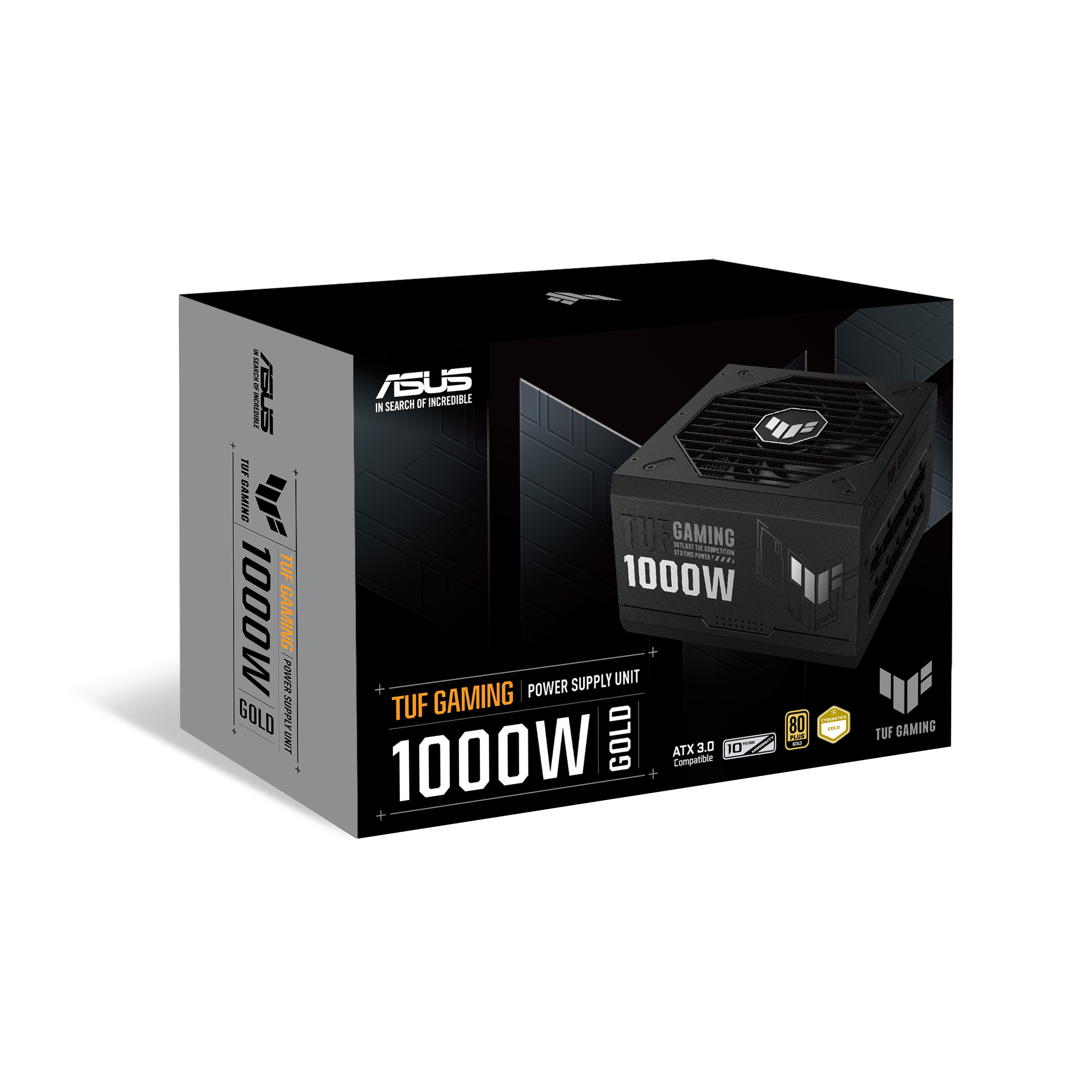 ASUS TUF Gaming 1000W Gold power supply unit 20+4 pin ATX ATX Zwart - Afbeelding 14