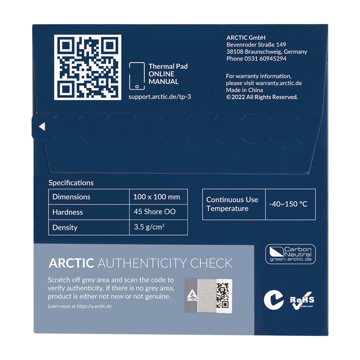 ARCTIC TP-3 heat sink compound Thermisch pad - Afbeelding 6