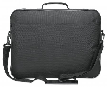 Manhattan Cambridge laptoptas 17,3", laptoptas met volledige opening, zwart, LAGE KOSTEN, accessoirevak + achtervak, afneembare schouderriem, clamshell, equivalent aan Targus CN418EU, 3 jaar garantie - Afbeelding 5