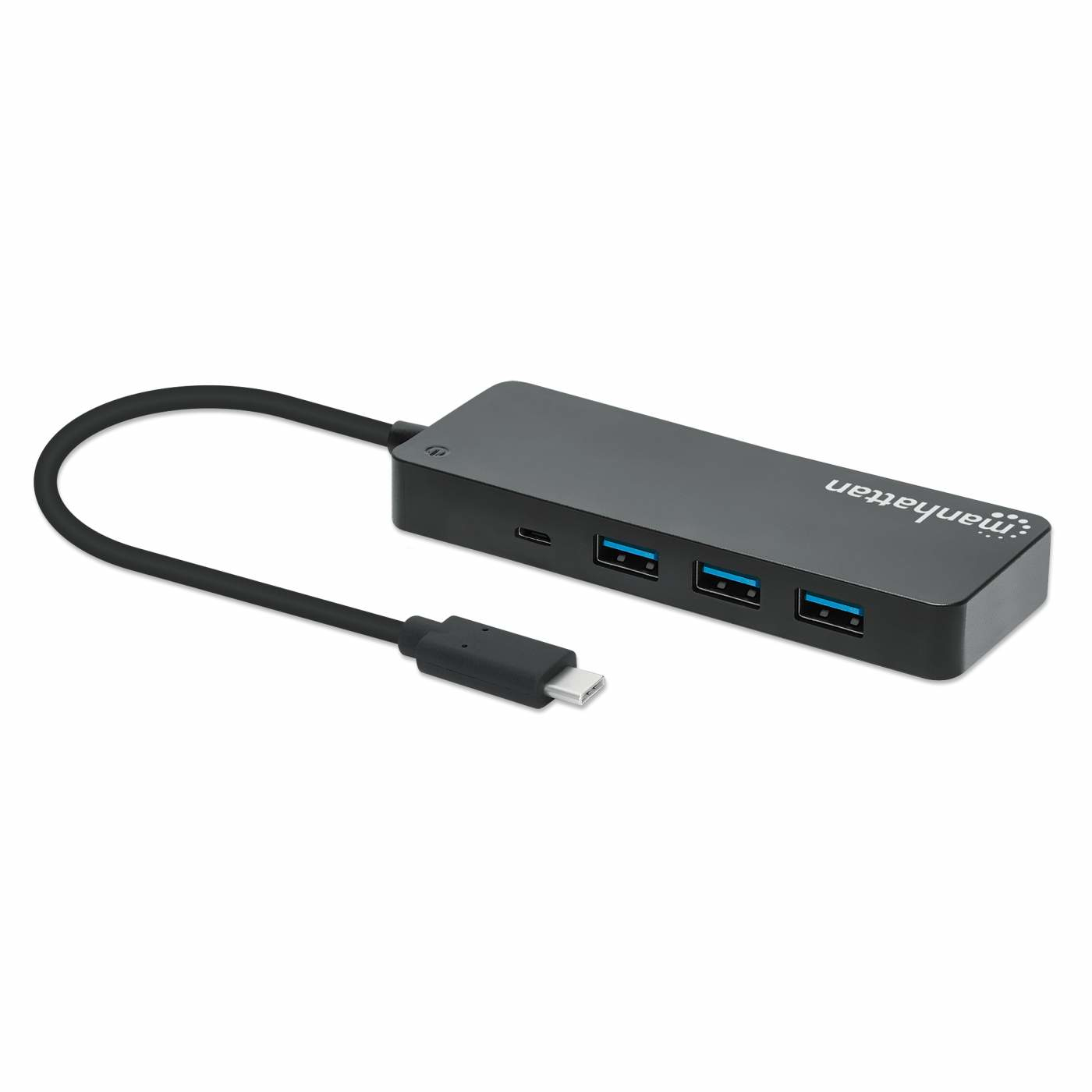 Manhattan 168410 interface hub USB Type-C 5000 Mbit/s Zwart - Afbeelding 3