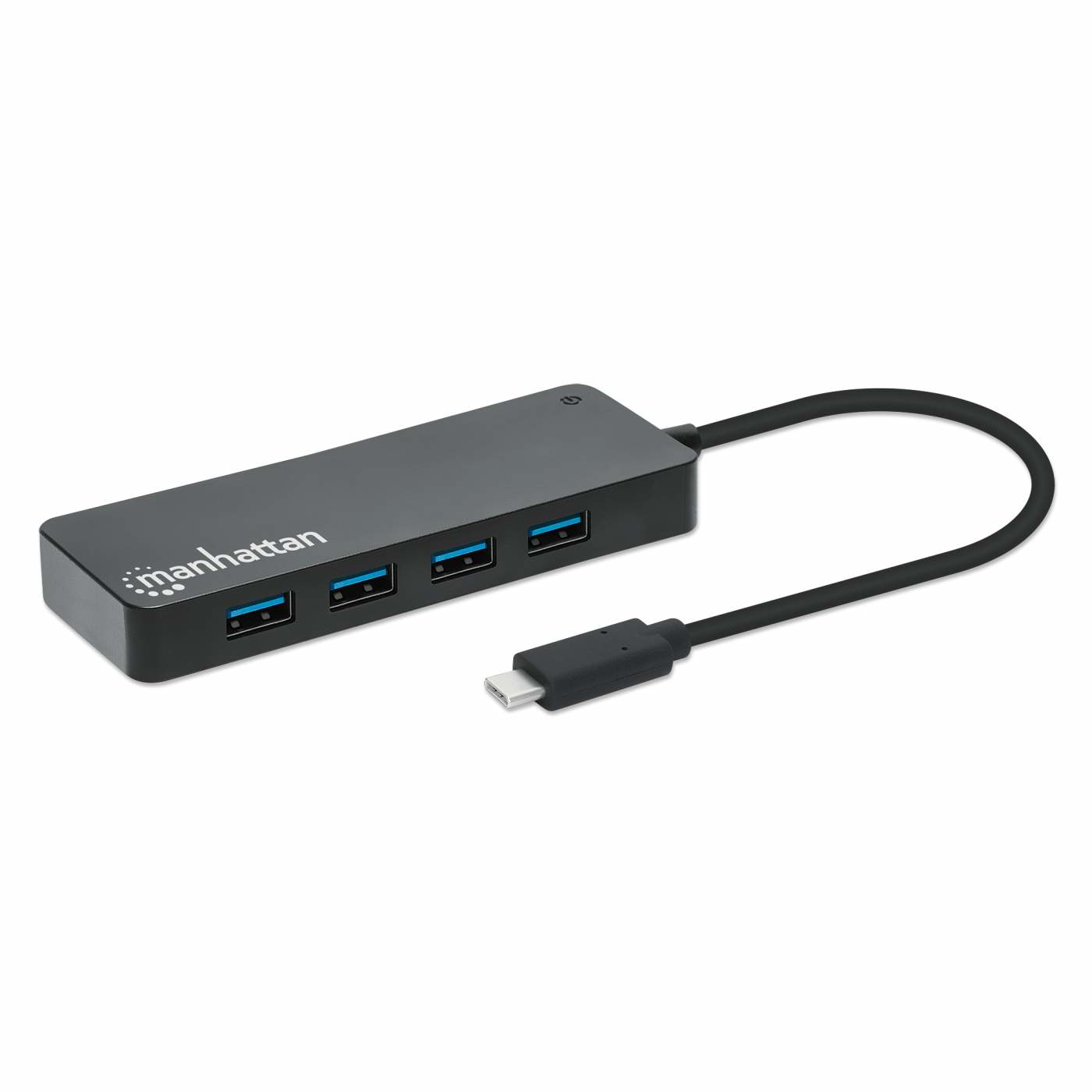 Manhattan 168410 interface hub USB Type-C 5000 Mbit/s Zwart - Afbeelding 2