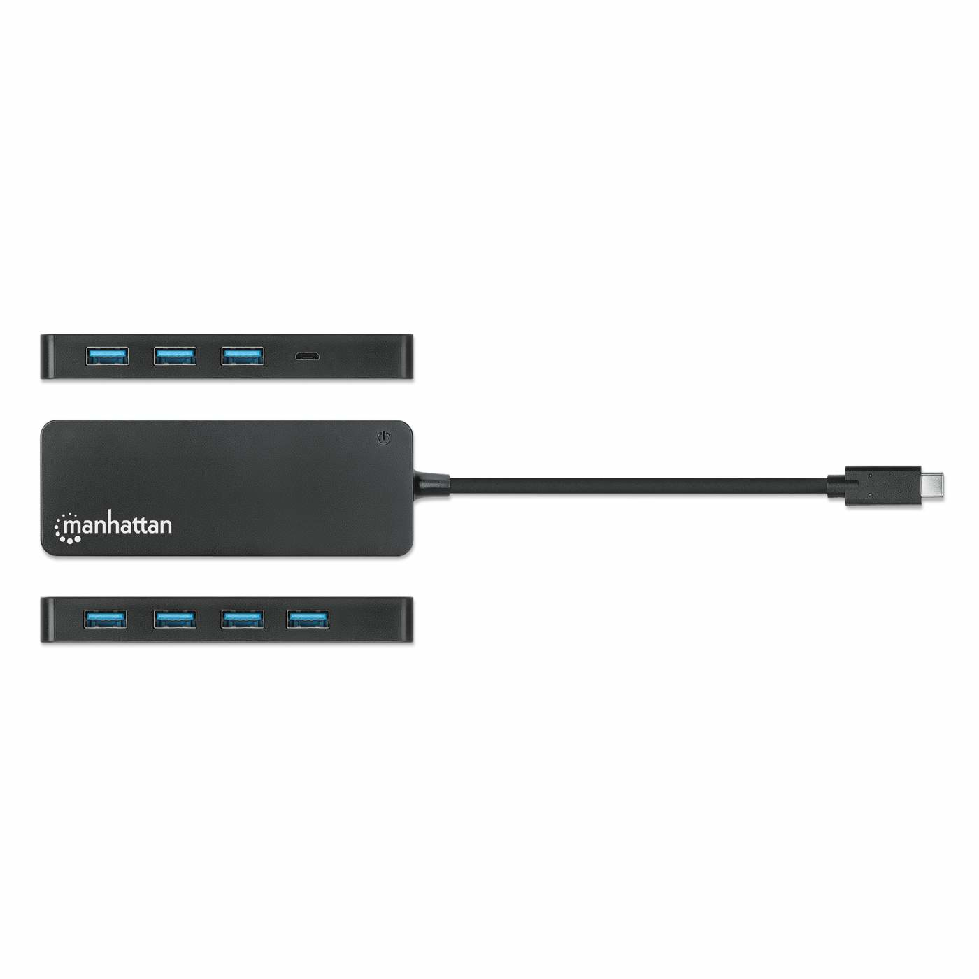 Manhattan 168410 interface hub USB Type-C 5000 Mbit/s Zwart - Afbeelding 5