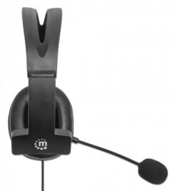 Manhattan 180849 hoofdtelefoon/headset Bedraad Hoofdband Kantoor/callcenter USB Type-A Zwart - Afbeelding 5