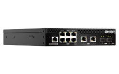 QNAP QSW-M2106R-2S2T netwerk-switch Managed L2 10G Ethernet (100/1000/10000) 1U Zwart - Afbeelding 3