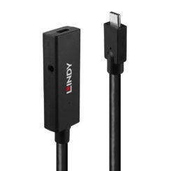 Lindy 43364 USB-kabel USB 3.2 Gen 2 (3.1 Gen 2) 5 m USB C 10 Gbit/s Zwart