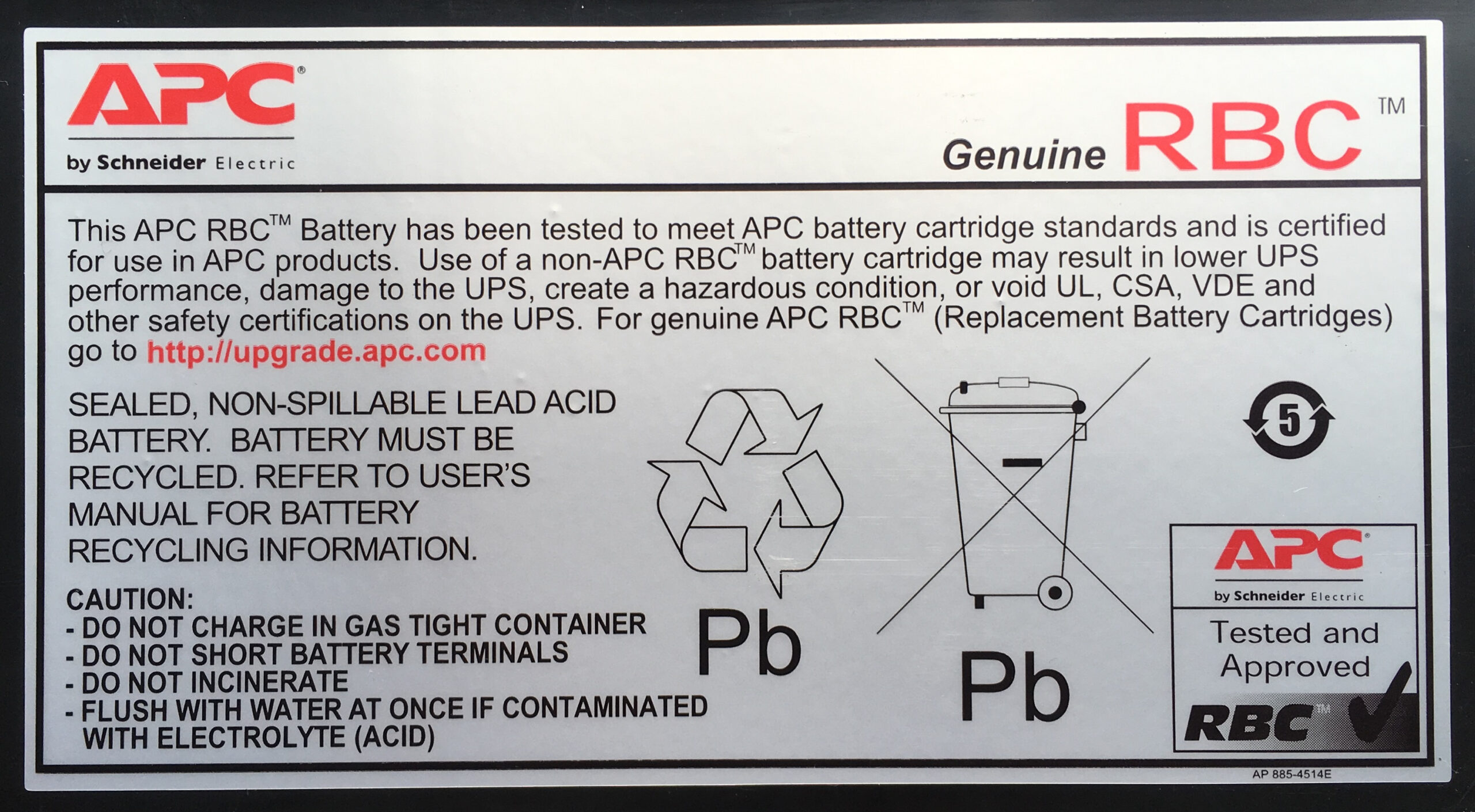 APC Batterij Vervangings Cartridge RBC48 (OEM) - Afbeelding 3