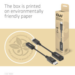 CLUB3D DisplayPort1.4 to HDMI 4K120Hz/8K60Hz HDR Active adapter M/F - Afbeelding 10